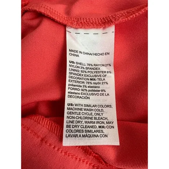 NWT Chico's Size 3 US 16  So Slimming Brigitte Coral Eyelet Scalloped  Skort - Picture 9 of 9